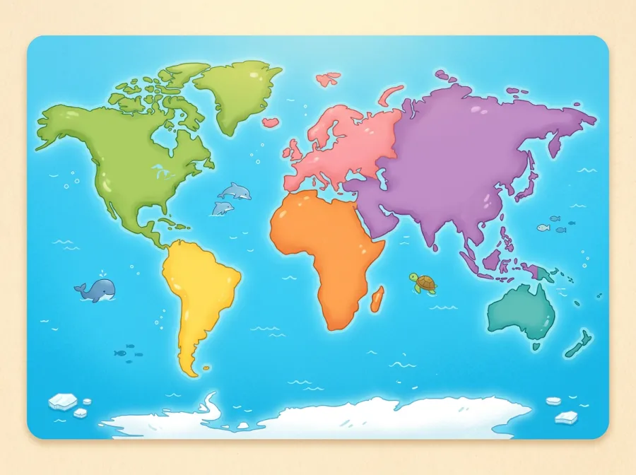 GeoJourney learning world illustration