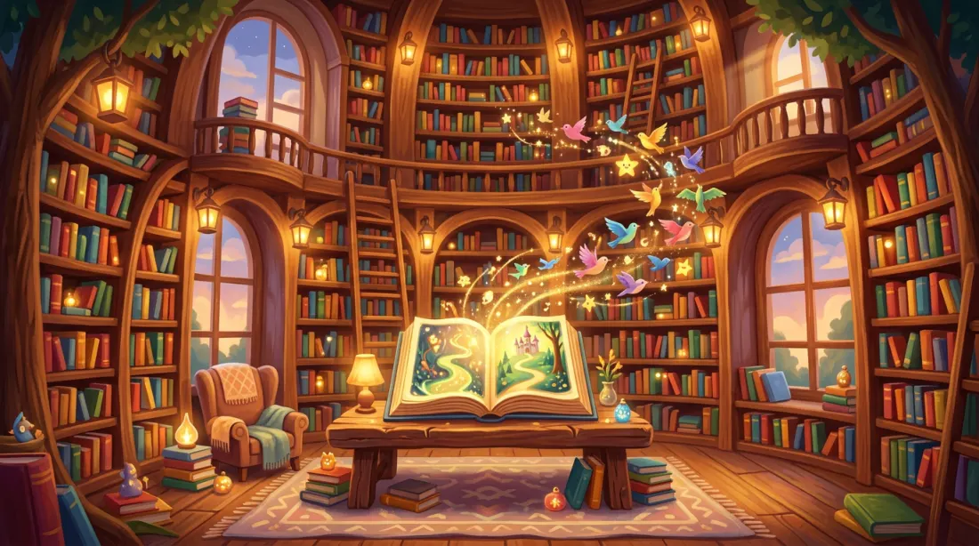 WordWeaver learning world illustration