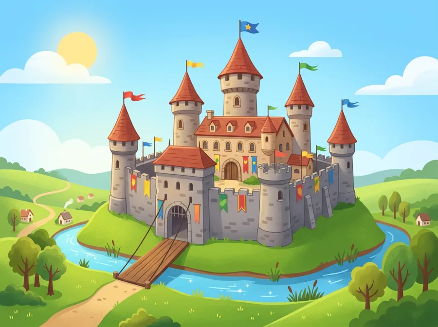 TimeTrail learning world illustration